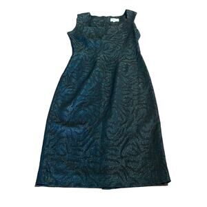 Alberto Makali Sleeveless Scoop Neck Sheath Dress Shimmer Size 10